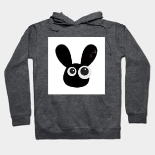 Cute Cartoon Googly Eyed Bunny Hoodie